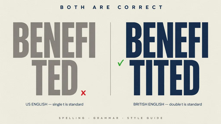 Benefited vs. Benefitted: which spelling is actually correct?