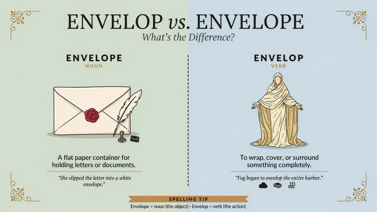 Envelop vs. Envelope What’s the Difference?