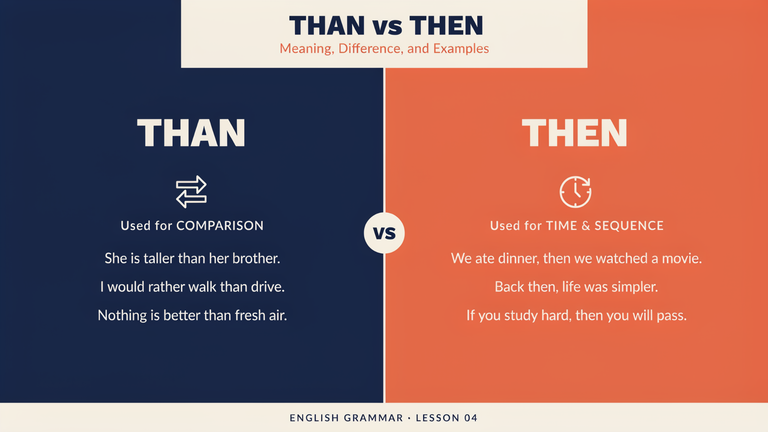 Than vs Then: Meaning, Difference, and Examples