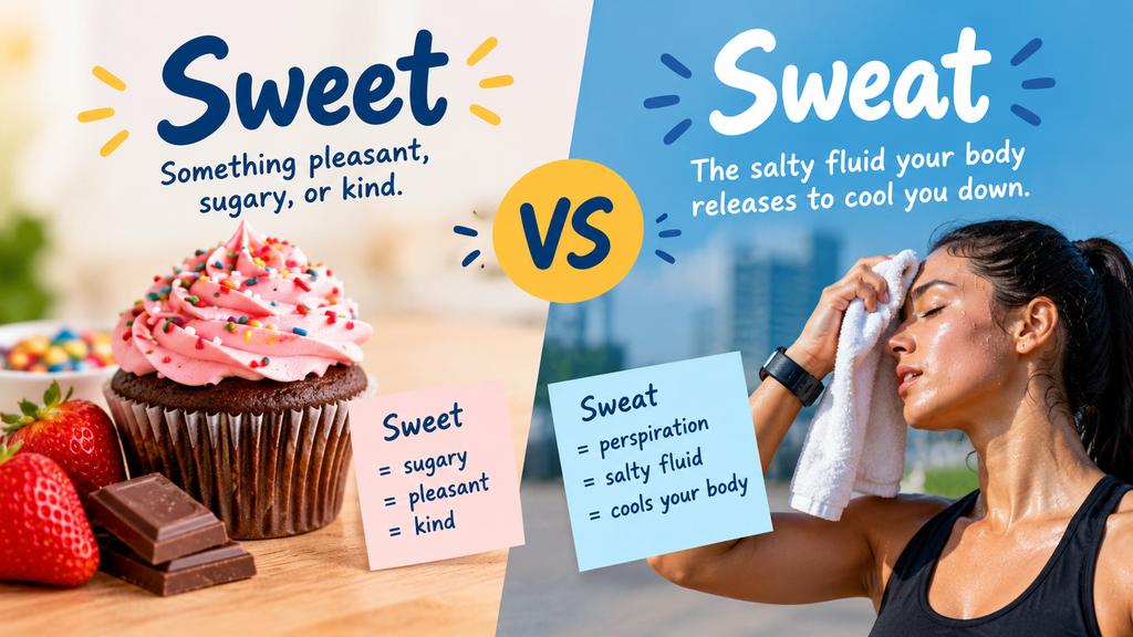 Sweet vs Sweat: The not so long answer