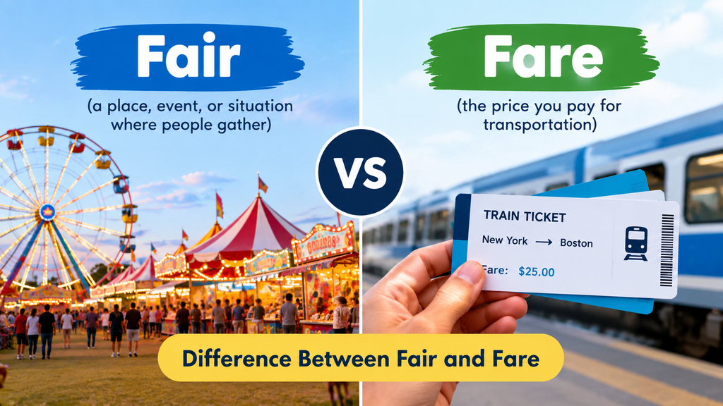 Fair vs Fare : What's the Difference